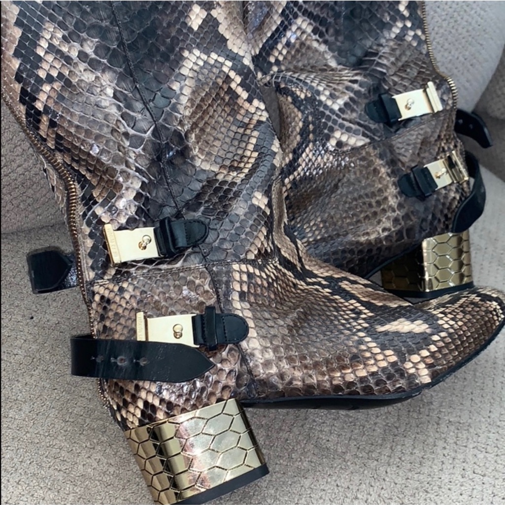 Python Roberto Cavalli Boots Size 37